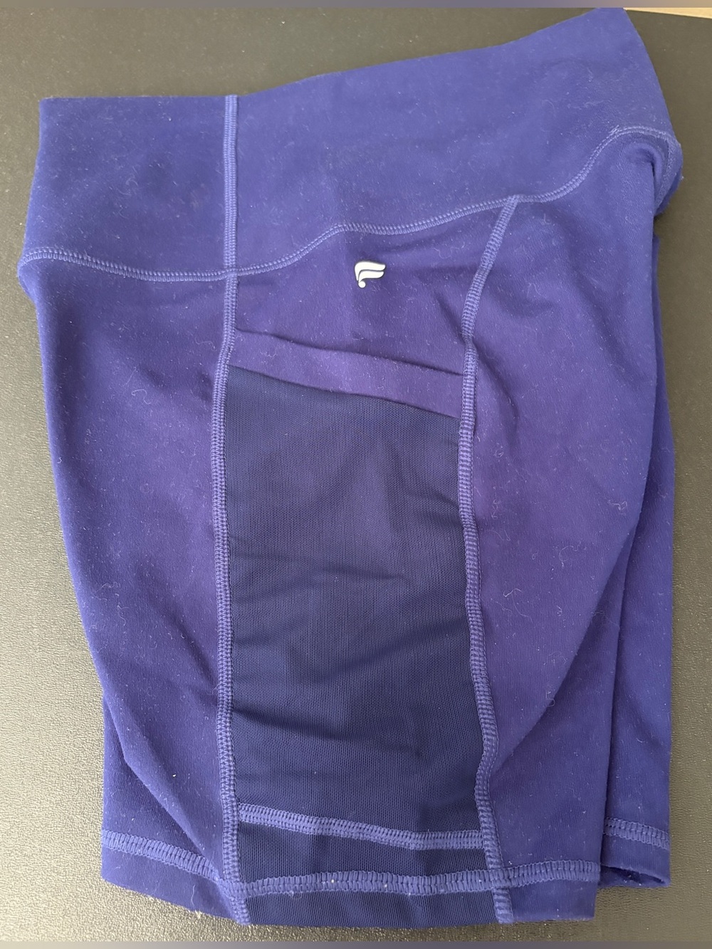 Fabletics PowerHold Purple Biker Shorts XXS